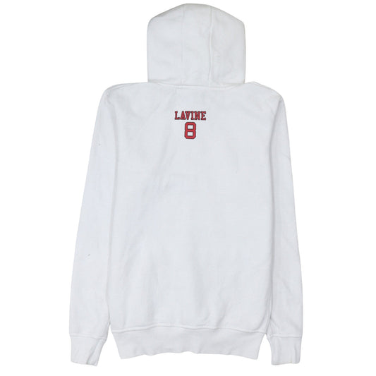 Primark NBA Chicago Bulls Men's White Hoodie Size S Pullover Fleece