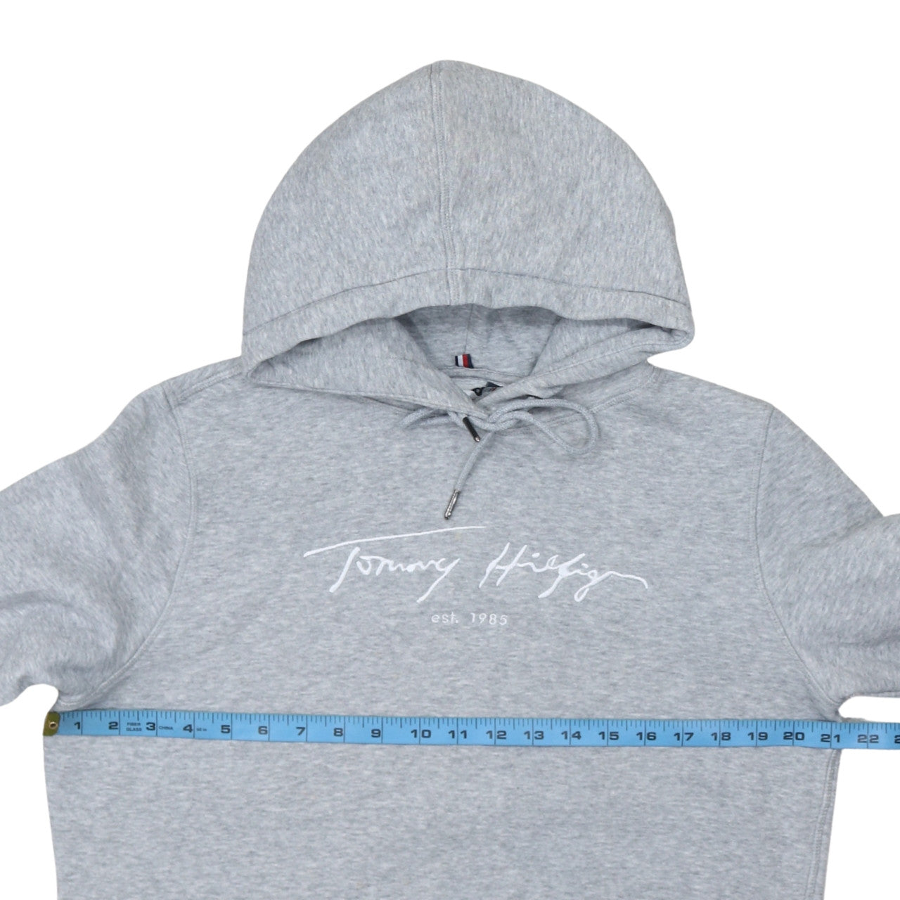 Tommy Hilfiger Womens Grey Pullover Hoodie M Cotton Blend Casual