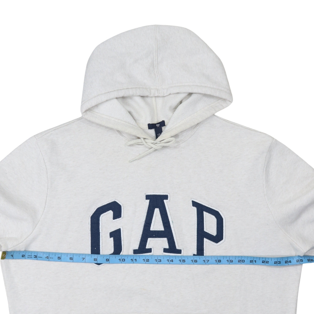 Gap Men's White XL Pullover Hoodie Fleece Sweatshirt Logo