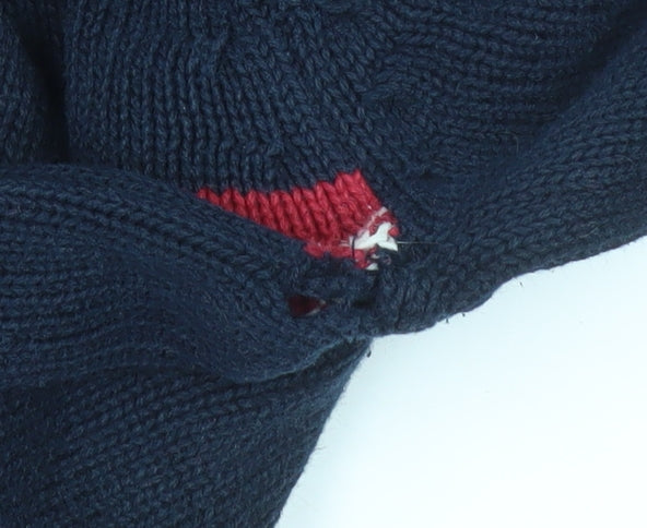 Nautica Men's Blue XL 1/2 Zip Knit Cotton Pullover Sweatshirt