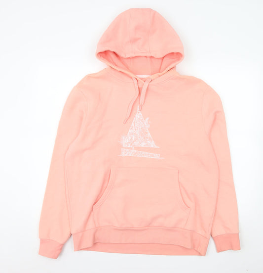 Mountain Warehouse Women's Pink Hooded Pullover Sweatshirt UK 14