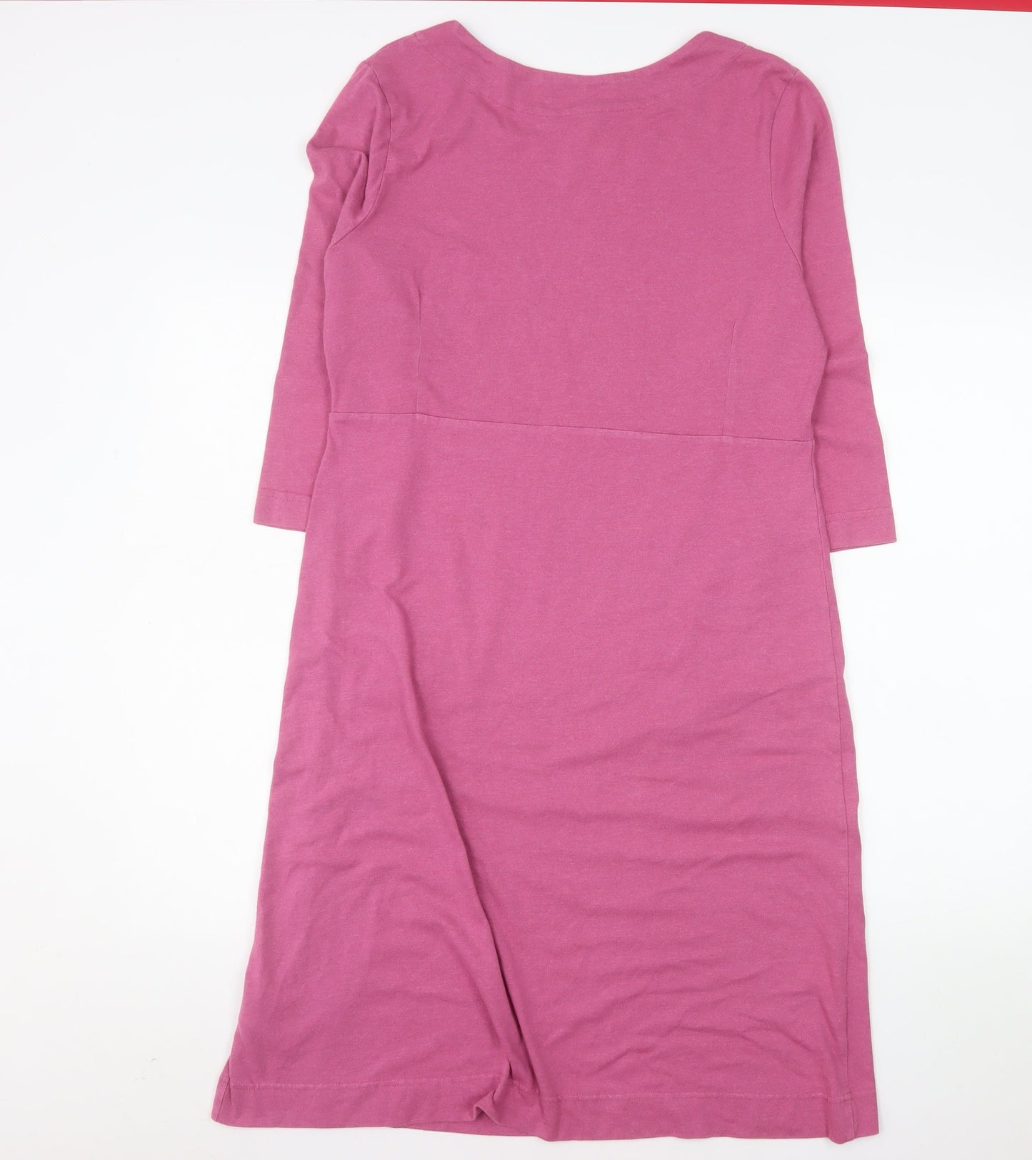 Weird Fish Womens Pink Size 14 Shift Knee Length Dress