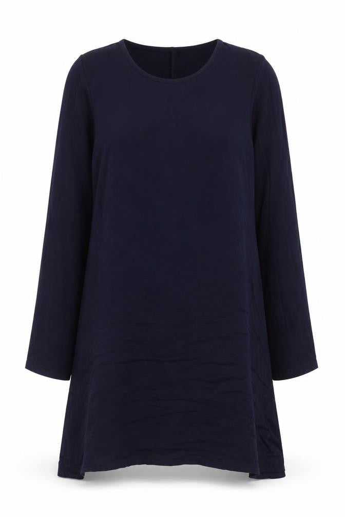 Liquid Women’s Navy Blue Long Sleeve Shift Dress Size M