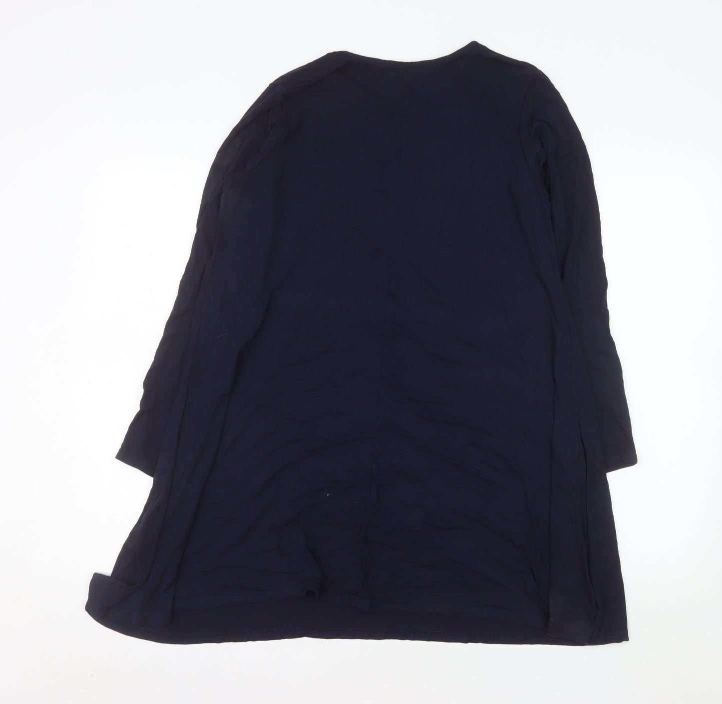 Liquid Women’s Navy Blue Long Sleeve Shift Dress Size M