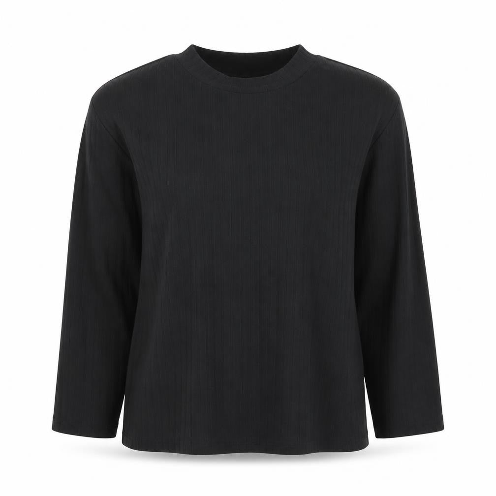 Only Maternity Black Mock Neck Long Sleeve Jersey Top Size L