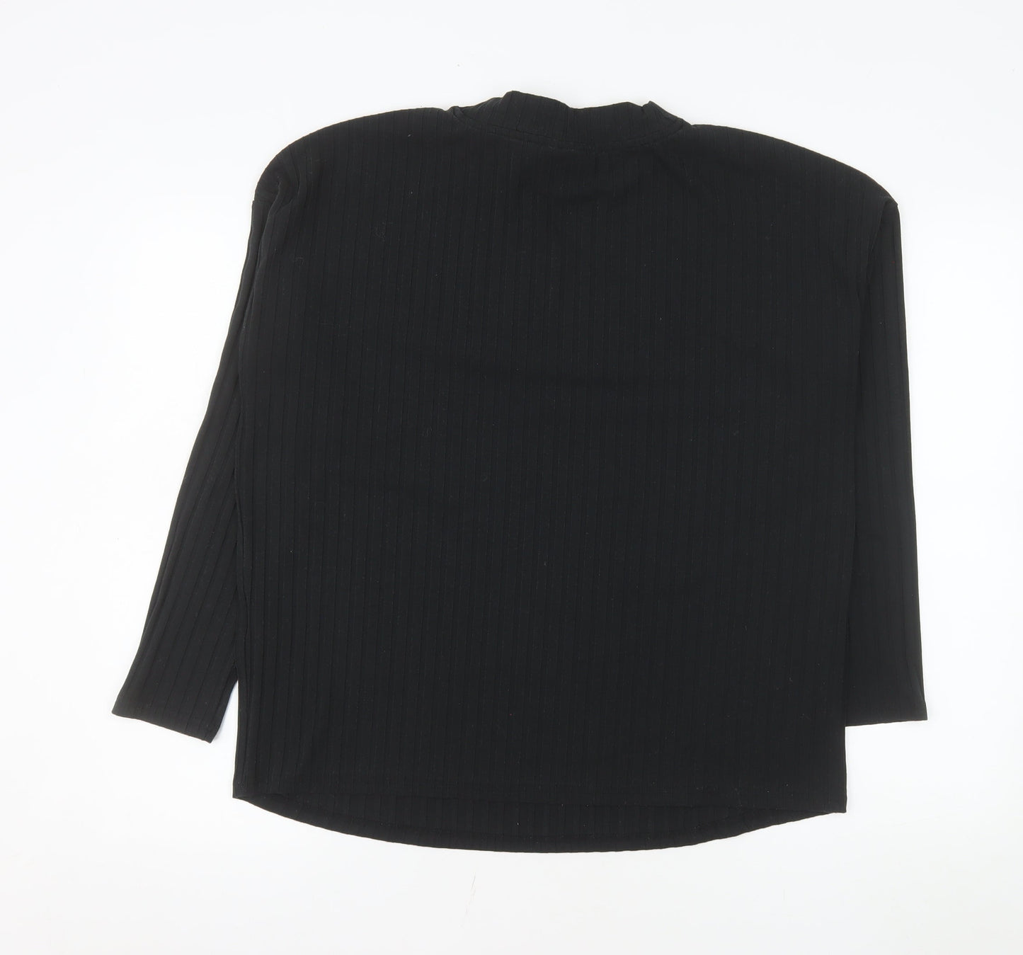 ONLY Maternity Black Mock Neck Long Sleeve Jersey Top Size L
