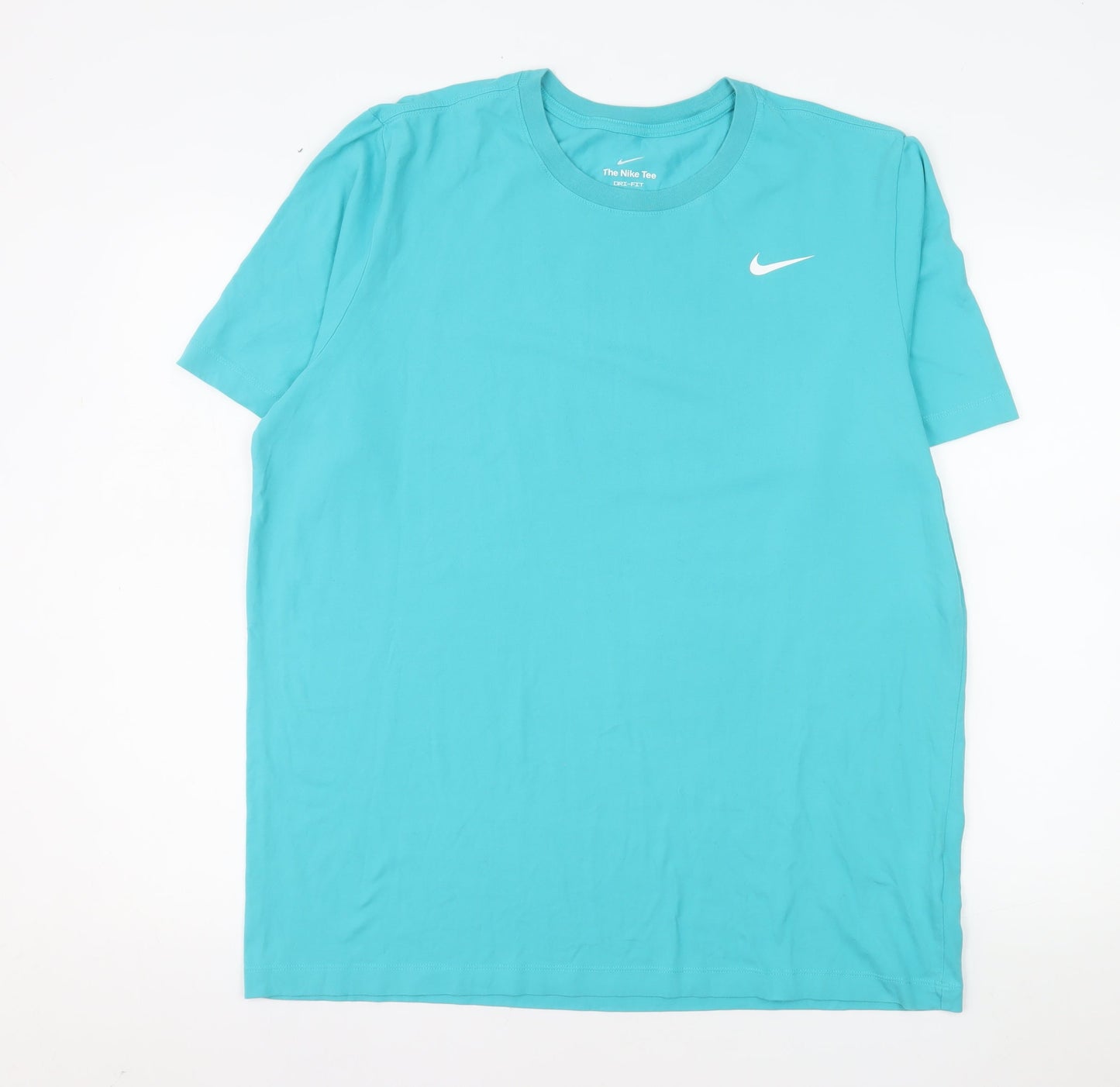 Nike Men's Blue Dri-FIT Crew Neck Short Sleeve T-Shirt L Tall