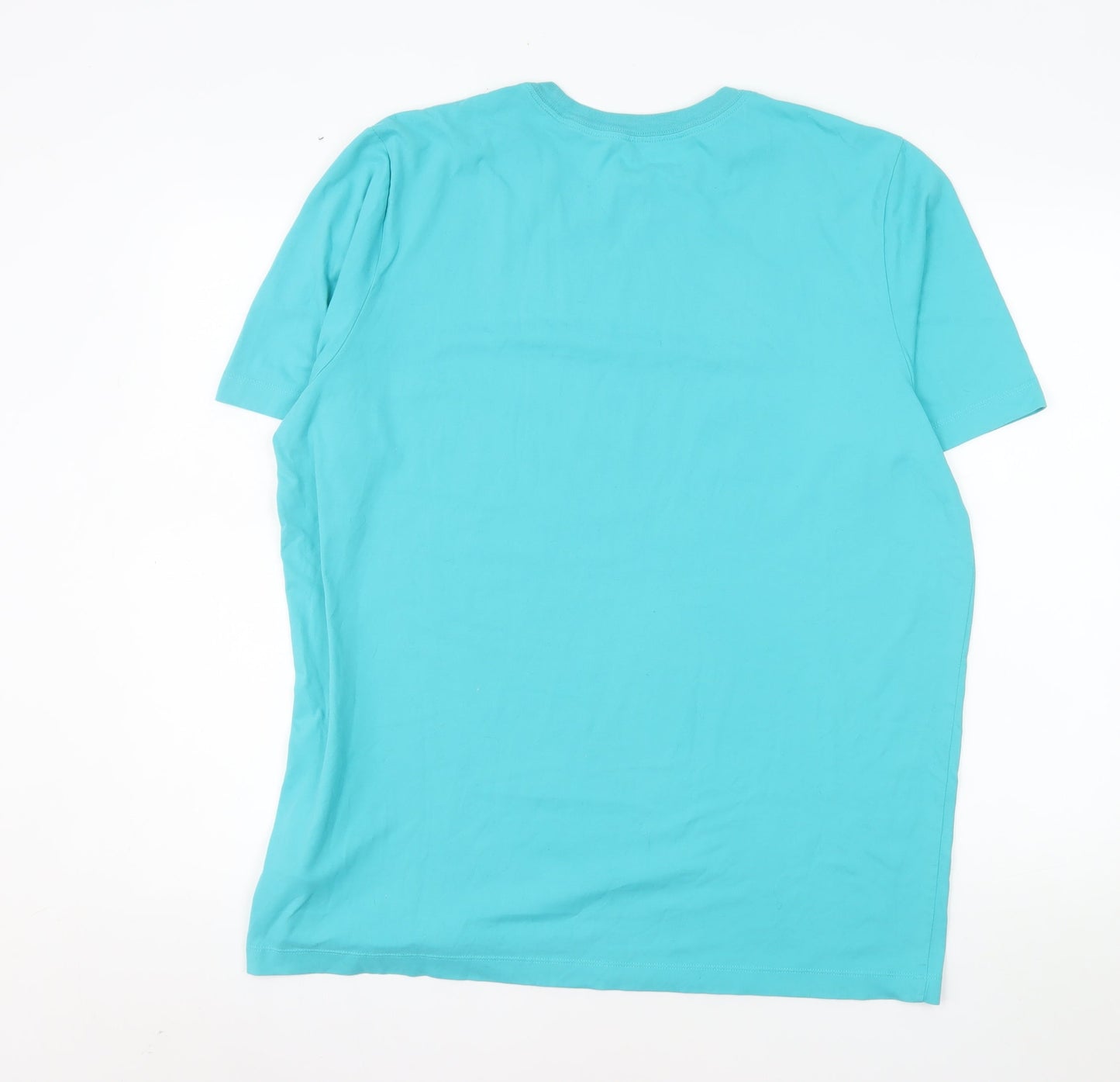 Nike Men's Blue Dri-FIT Crew Neck Short Sleeve T-Shirt L Tall