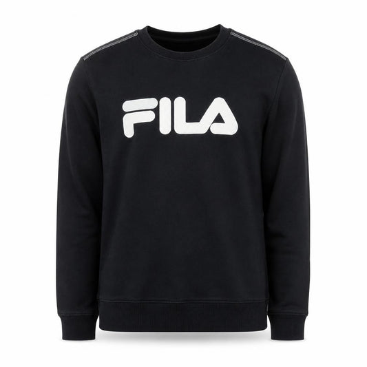 FILA Mens Black Crew Neck Pullover Sweatshirt Size S