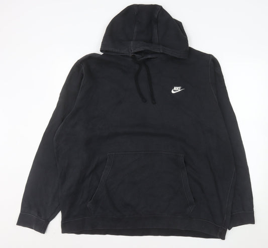 Nike Men's Black Pullover Hoodie 3XL Regular Fit Fleece Sportswear