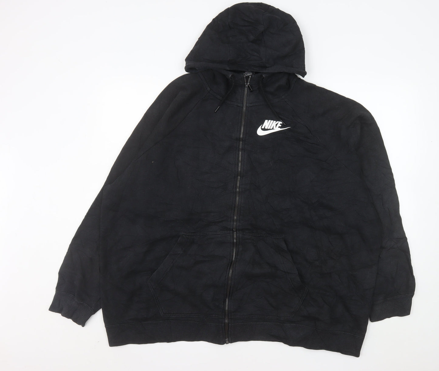 Nike Men’s Black 3XL Hooded Full Zip Cotton Jacket