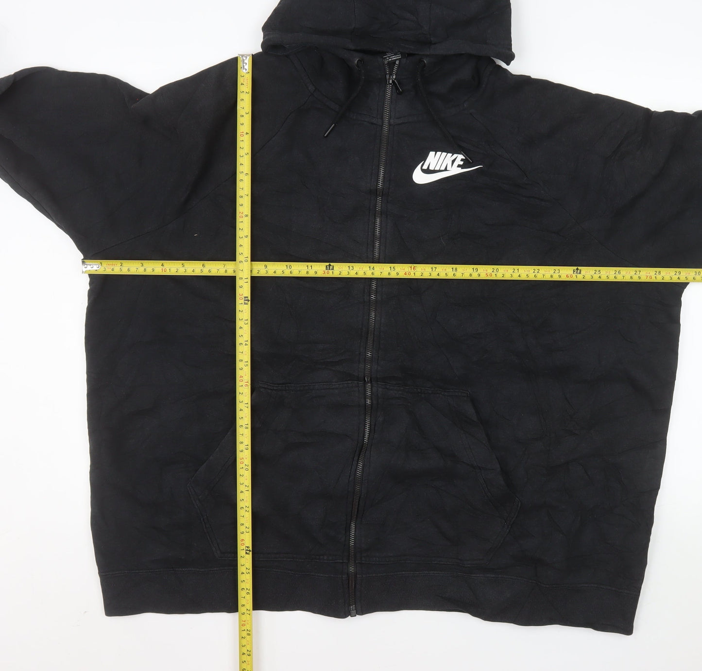 Nike Men’s Black 3XL Hooded Full Zip Cotton Jacket
