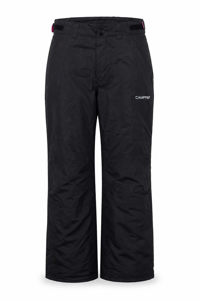 Campri Women’s Black Snow Pants Size 8 Waterproof Insulated Ski Trousers