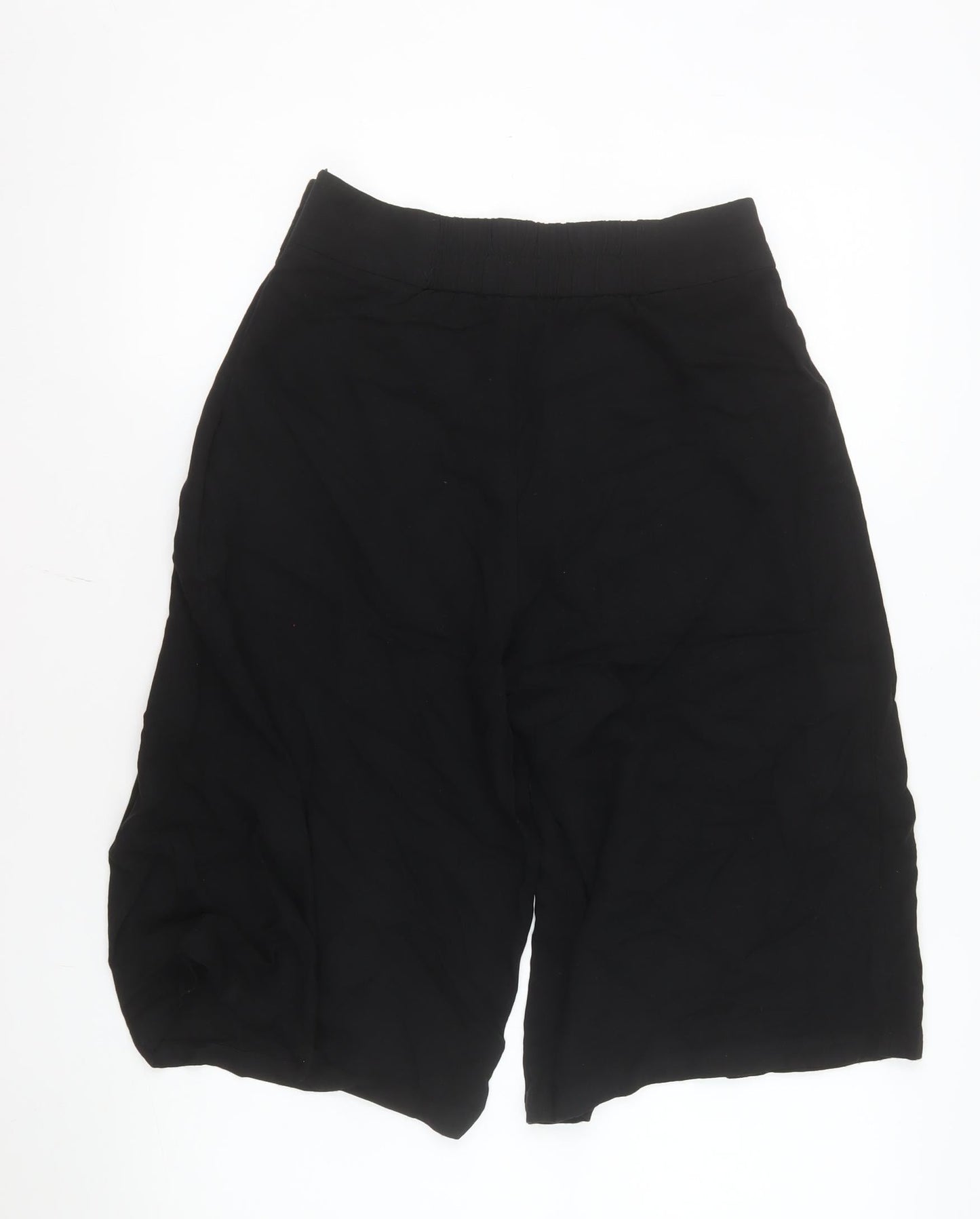 Mango Women Black Size 8 Culotte Shorts Lightweight Casual
