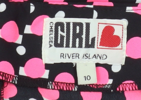 River Island Women’s Multicoloured Heart Print Chino Shorts Size 10