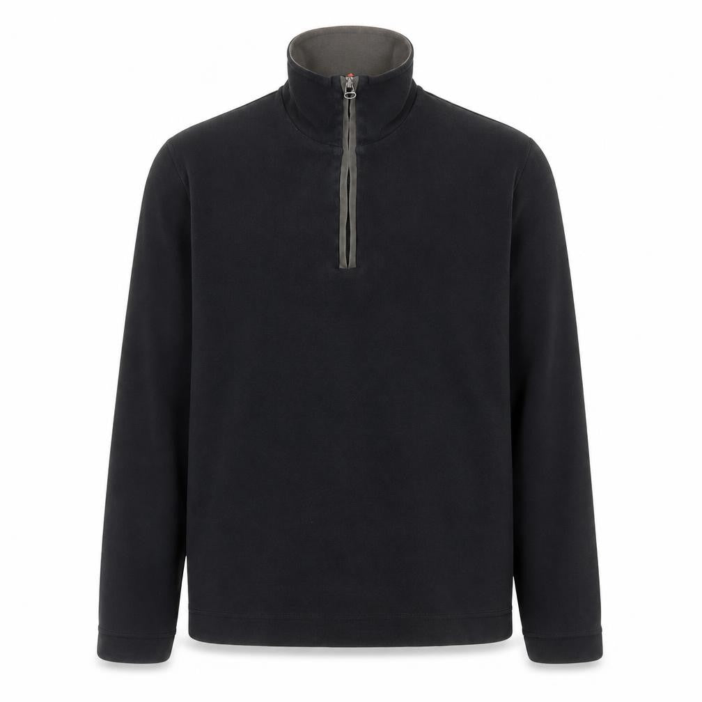 Hugo Boss Men’s Black 1/2 Zip Cotton Pullover Sweatshirt Size L