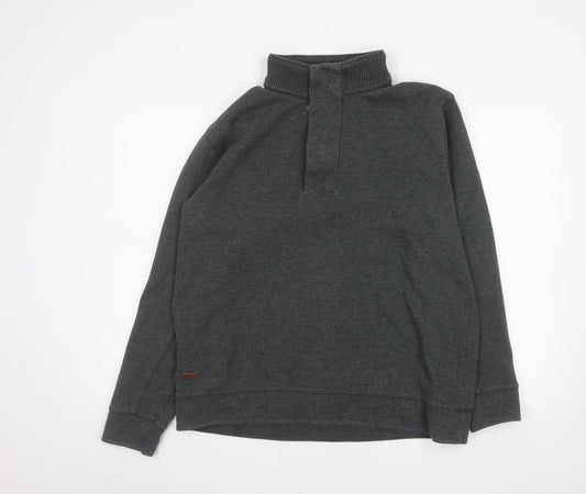 Designers at Debenhams Mens Grey High Neck Knit Pullover Sweatshirt L