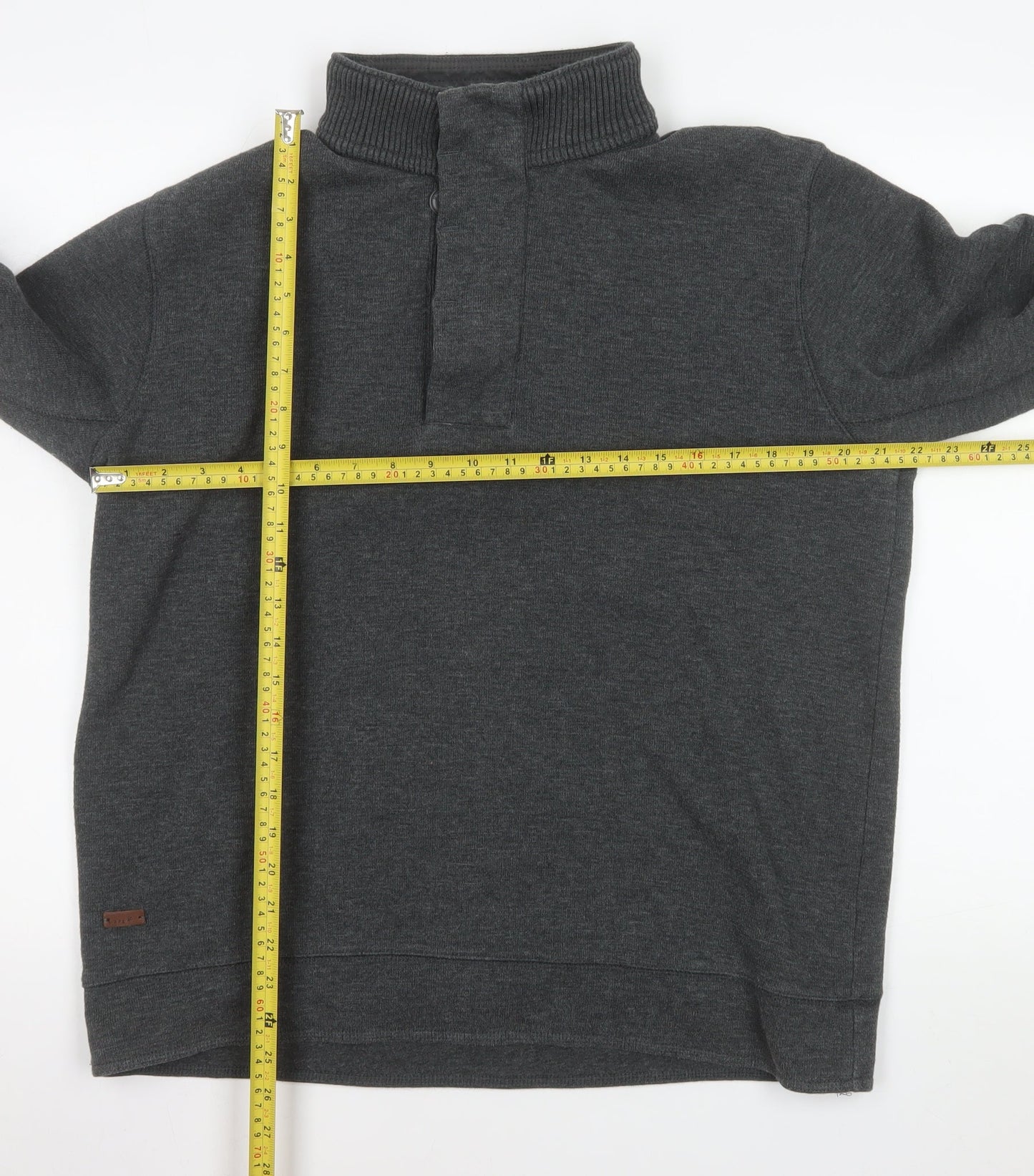 Designers at Debenhams Mens Grey High Neck Knit Pullover Sweatshirt L