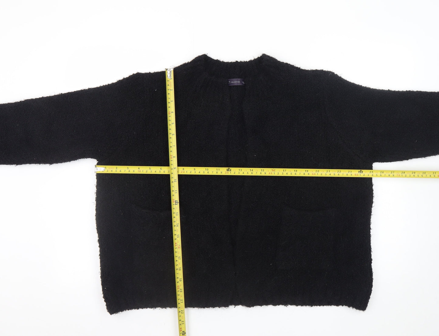 Marks and Spencer Women's Black Large Chunky Knit Cardigan