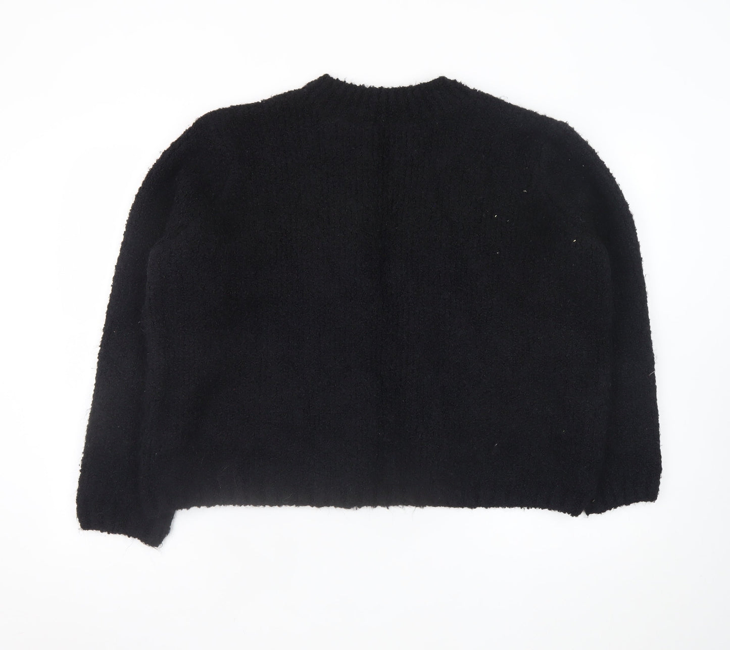 Marks and Spencer Women's Black Large Chunky Knit Cardigan