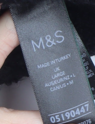Marks and Spencer Women's Black Large Chunky Knit Cardigan