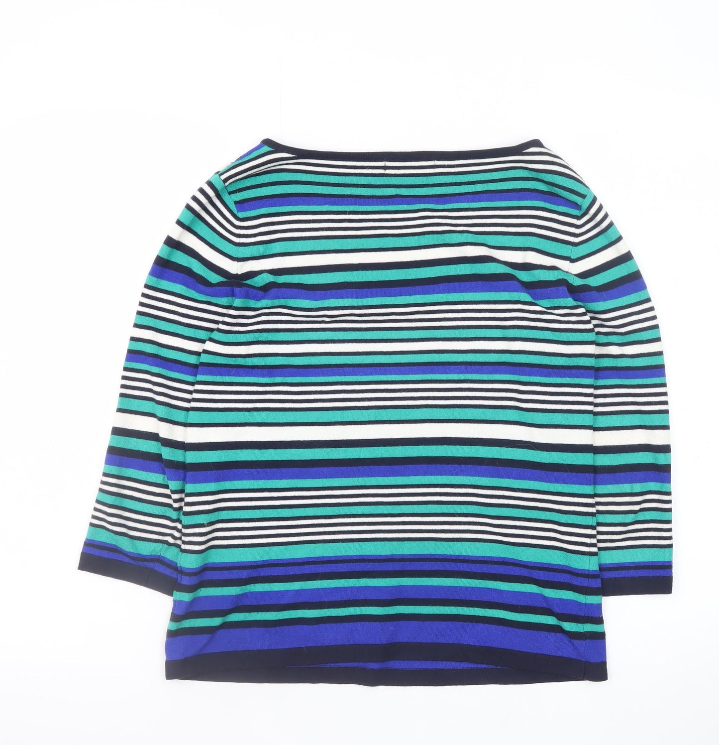 Marks and Spencer Per Una Women’s Multicoloured Striped Jumper Size 12