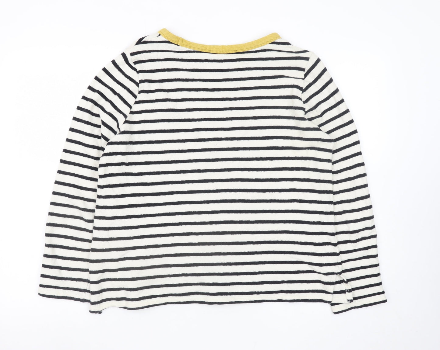 Marks and Spencer Women’s Multicoloured Stripe Cotton Jumper Size 14