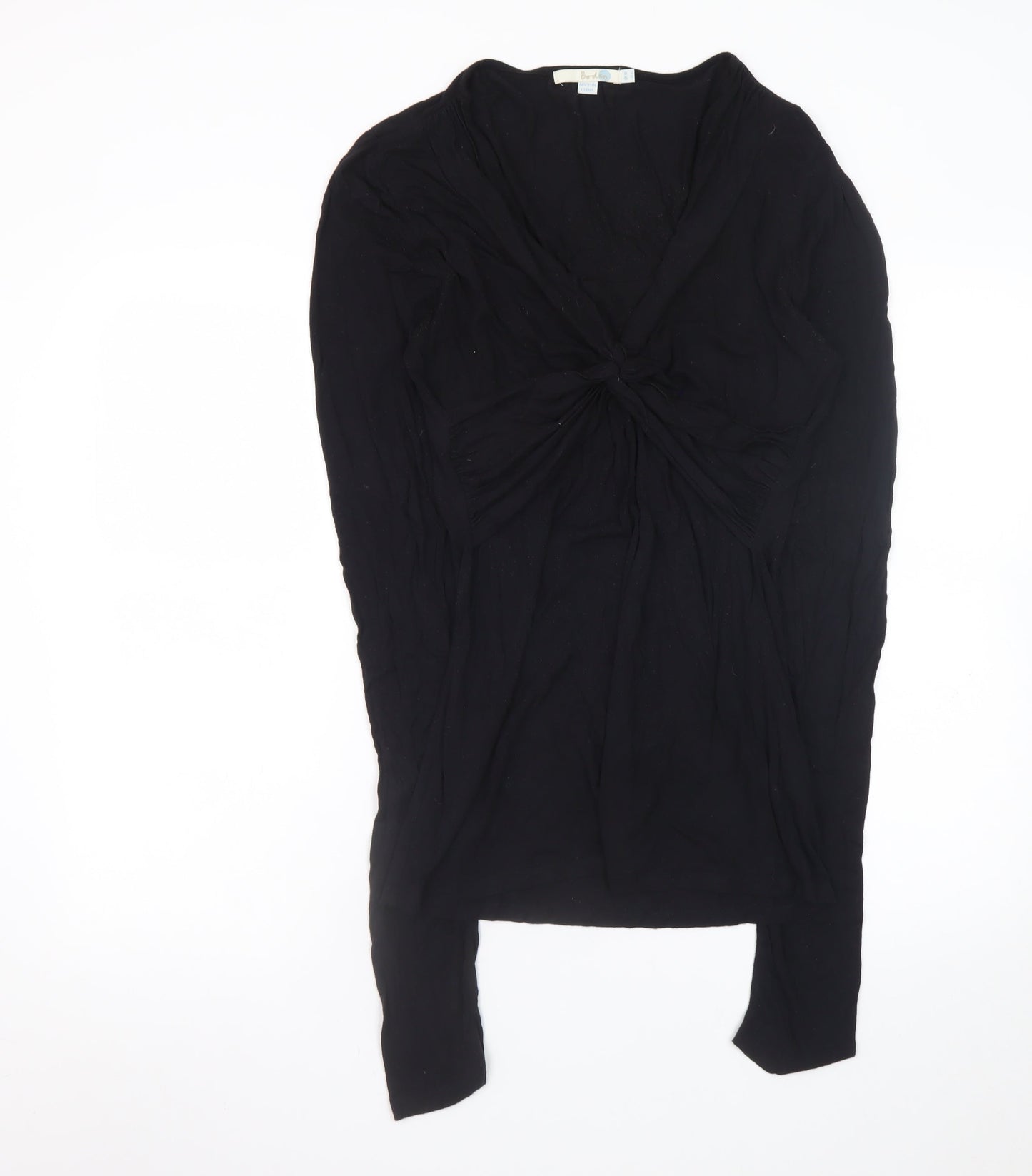 Boden Women Black Size 10 Bodycon Stretch Viscose Knee Dress