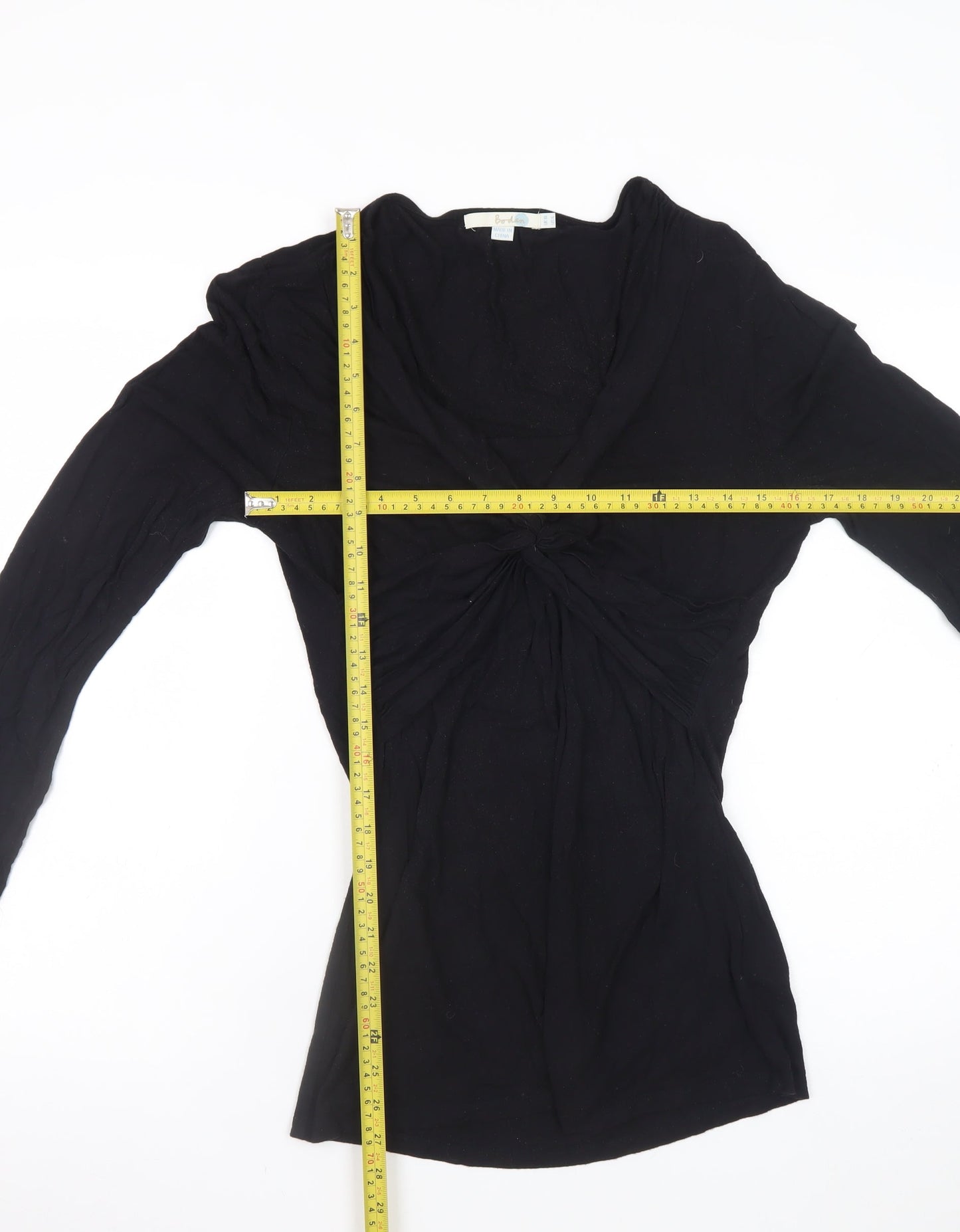 Boden Women Black Size 10 Bodycon Stretch Viscose Knee Dress