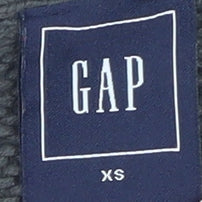 GAP Women’s Grey Open-Knit Cardigan XS Long Sleeve Cotton Blend