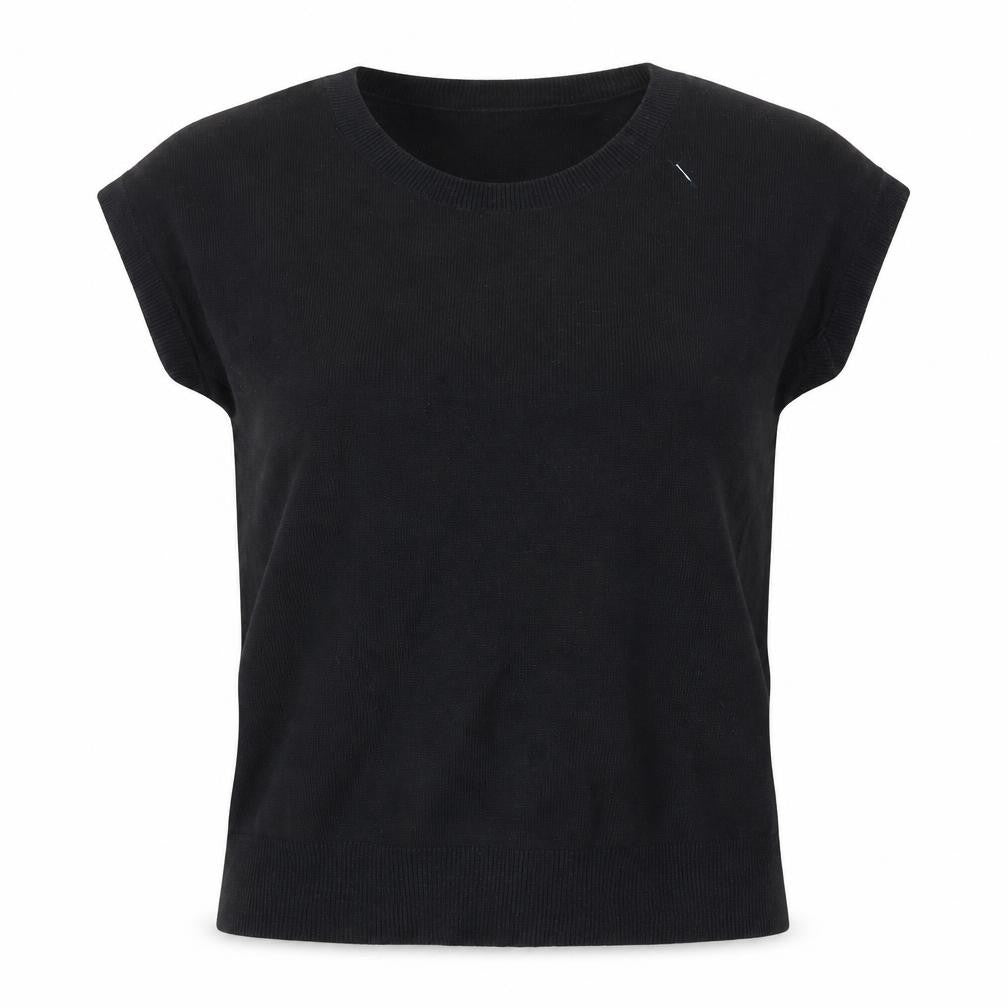 LOFT Women’s Black XS Basic Cotton Short Sleeve Top