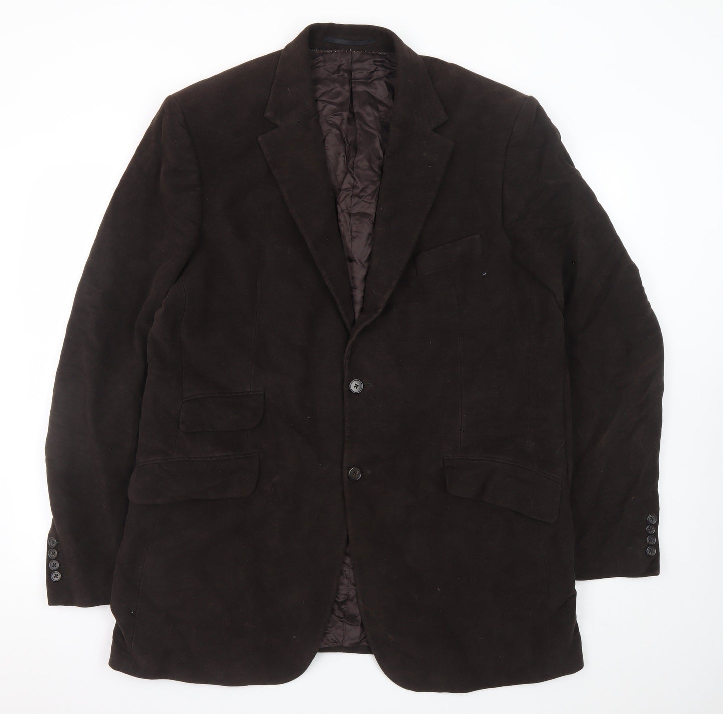 Austin Reed Men’s Brown Cotton Blazer Jacket 2XL Classic Formal