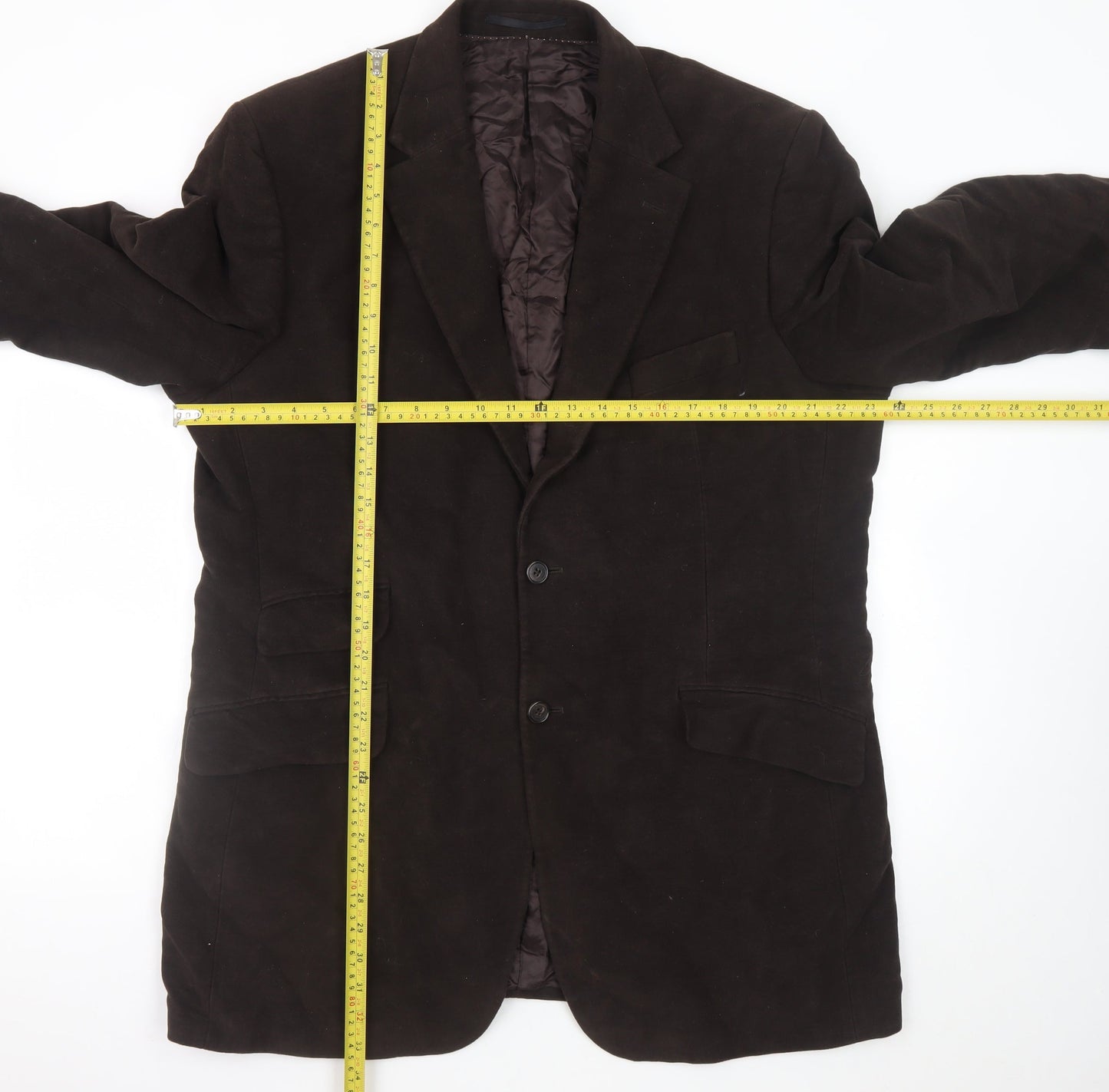 Austin Reed Men’s Brown Cotton Blazer Jacket 2XL Classic Formal