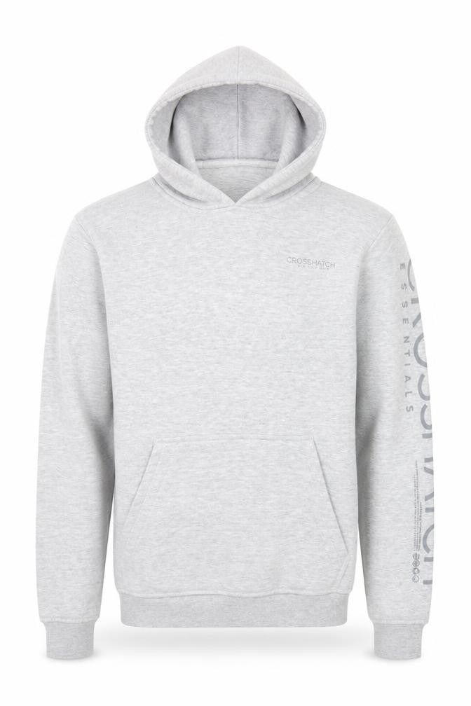 Crosshatch Men's Grey Pullover Hoodie Size S Regular Fit