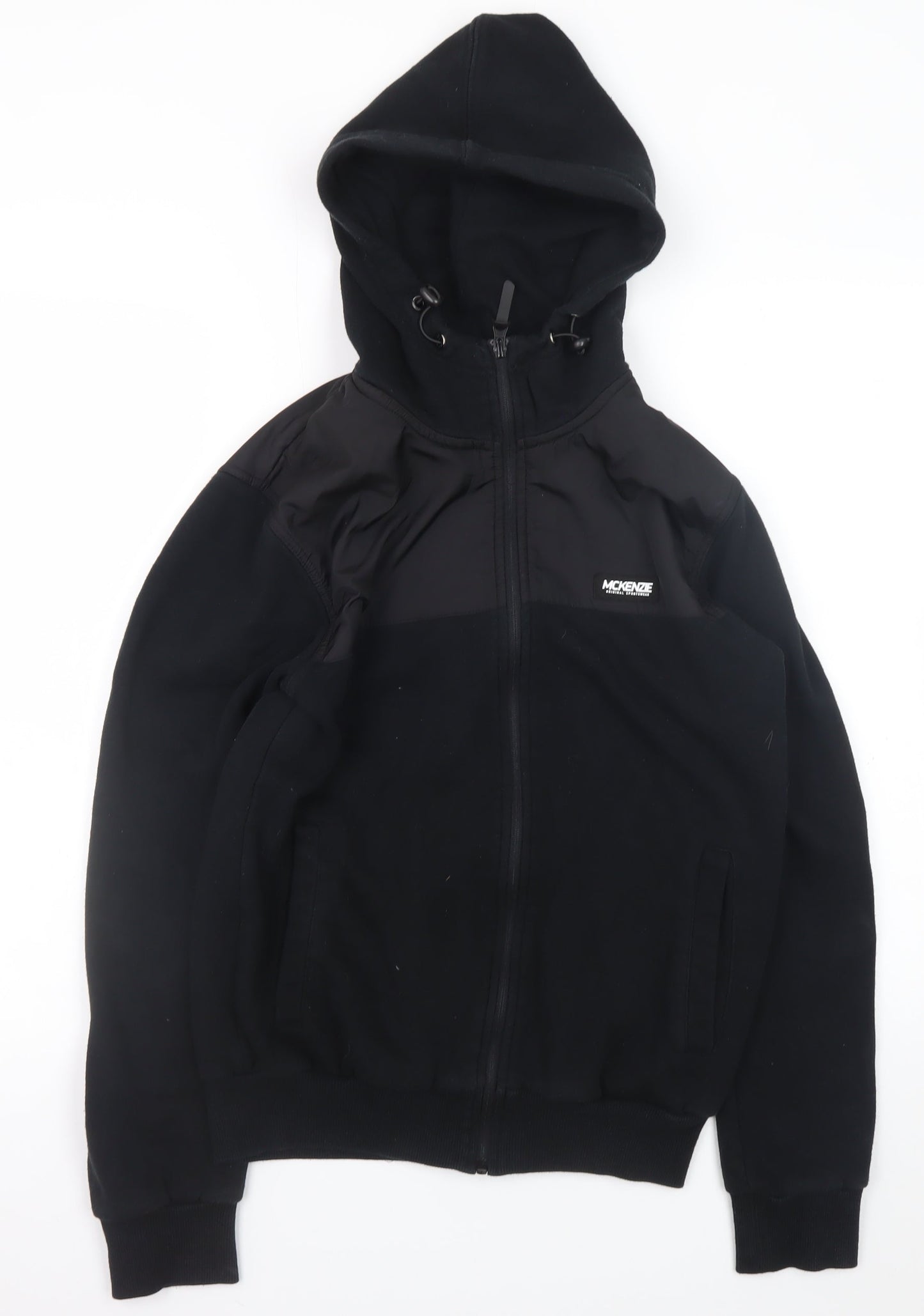 McKenzie Men's Black Full Zip Hoodie Size S Regular Fit
