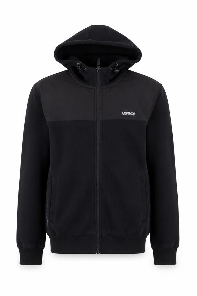 McKenzie Men's Black Full Zip Hoodie Size S Regular Fit