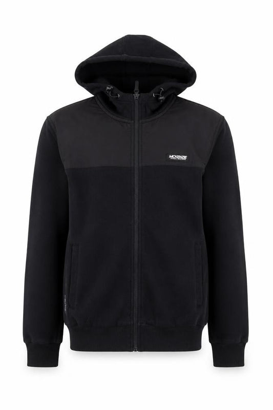 McKenzie Men's Black Full Zip Hoodie Size S Regular Fit