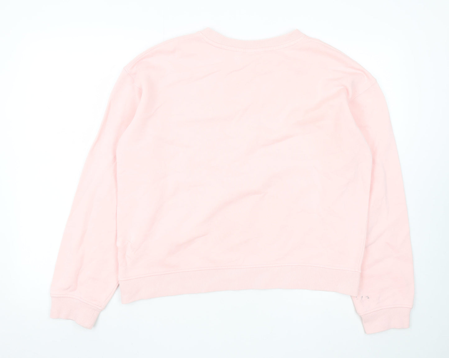 H&M Women's Pink La Poésie Paris Pullover Sweatshirt Size S