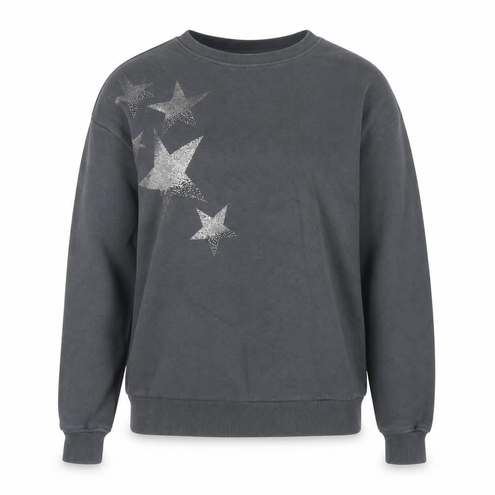 Next Women’s Grey Star Print Pullover Sweatshirt Medium