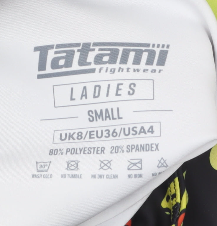 Tatami Women’s Black Pizza Print Active Leggings Size S UK8