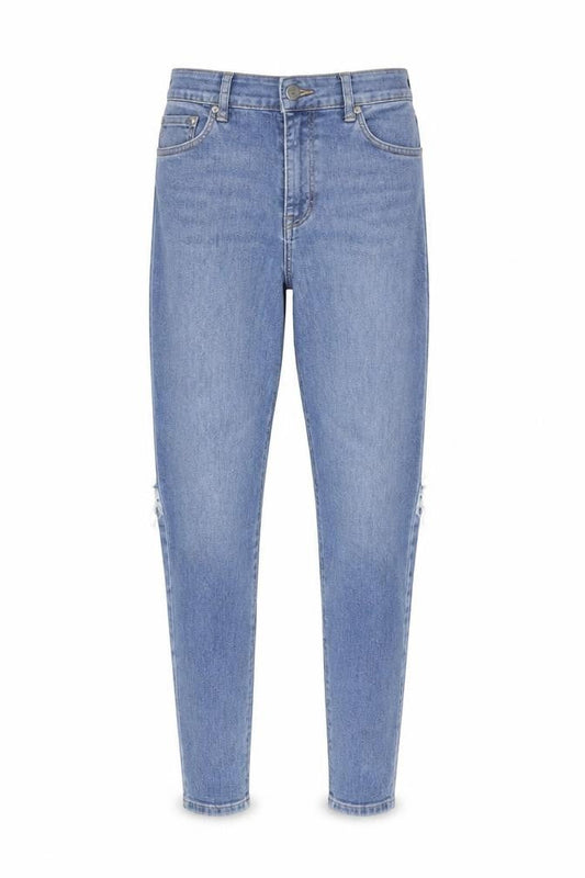 Denim Co. Women Blue Size 6 Skinny Distressed Jeans