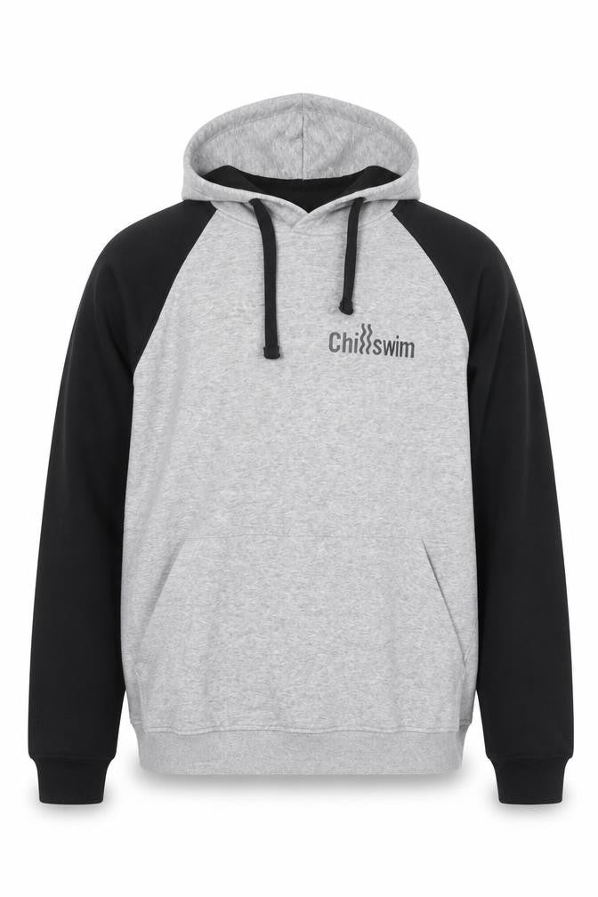 Roly Men's Grey 2XL Pullover Hoodie ChillSwim Graphic Sports Sweatshirt