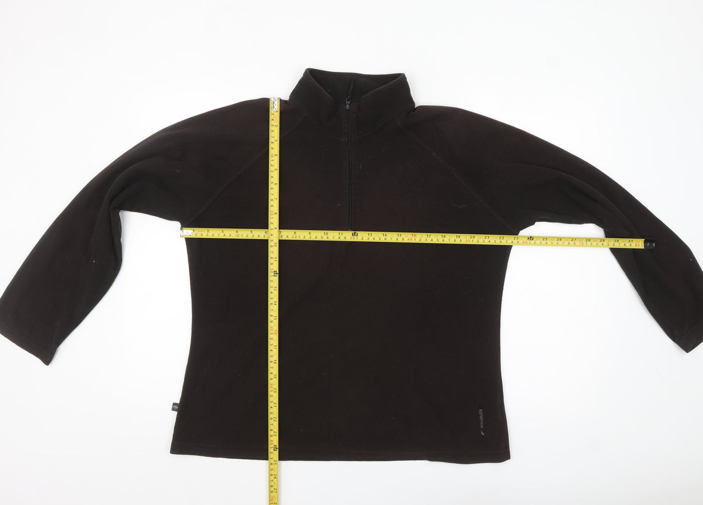 Mountainlife Men's Black Fleece 1/2 Zip Pullover Sweatshirt L
