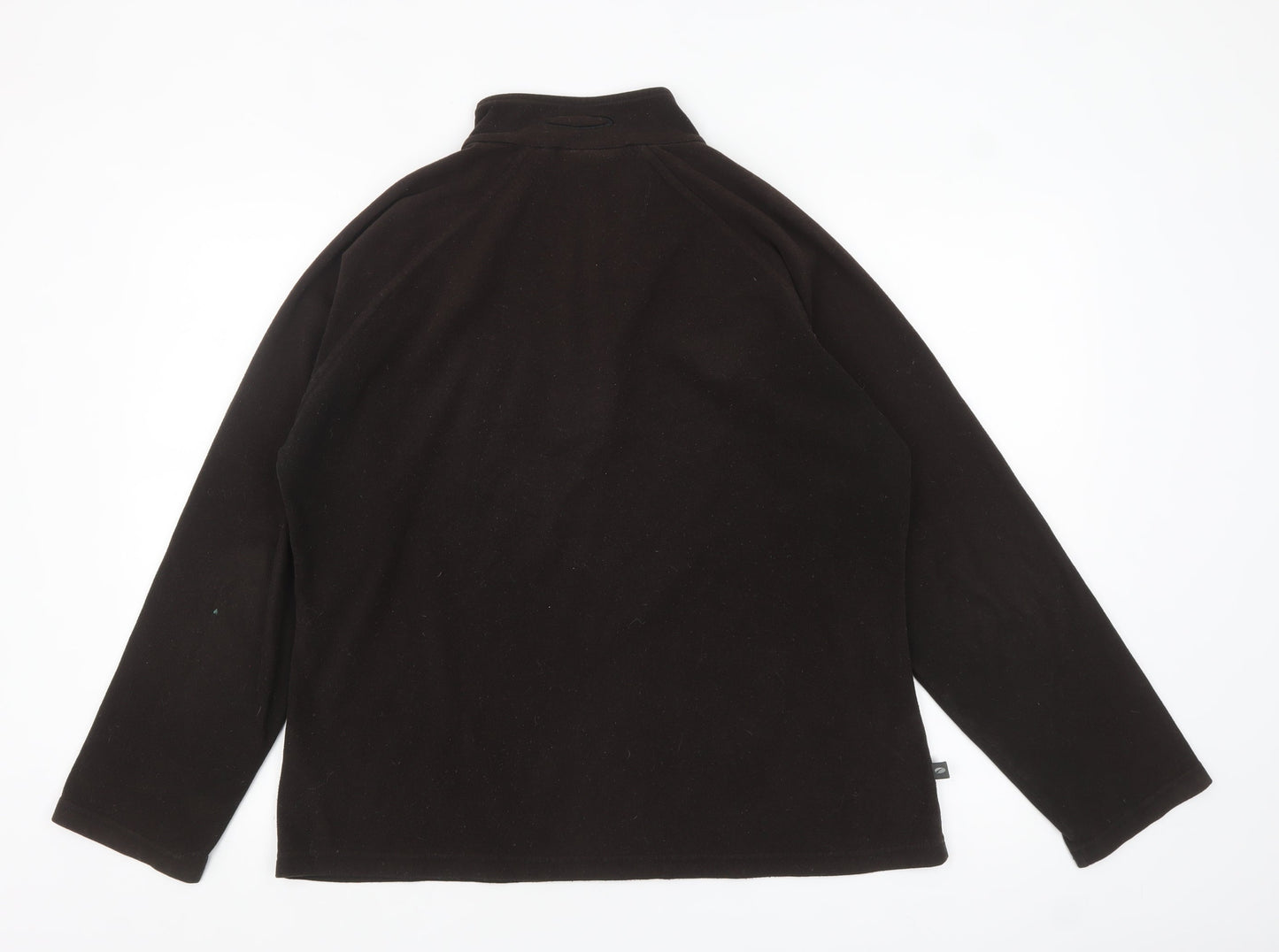 Mountainlife Men's Black Fleece 1/2 Zip Pullover Sweatshirt L