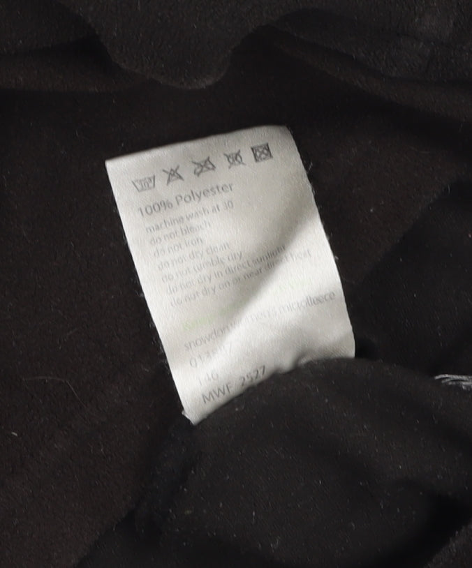 Mountainlife Men's Black Fleece 1/2 Zip Pullover Sweatshirt L