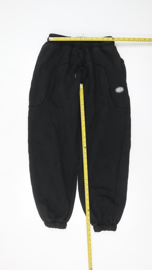 Split MCR Men's Black Fleece Sweatpants Size S Elastic Waist