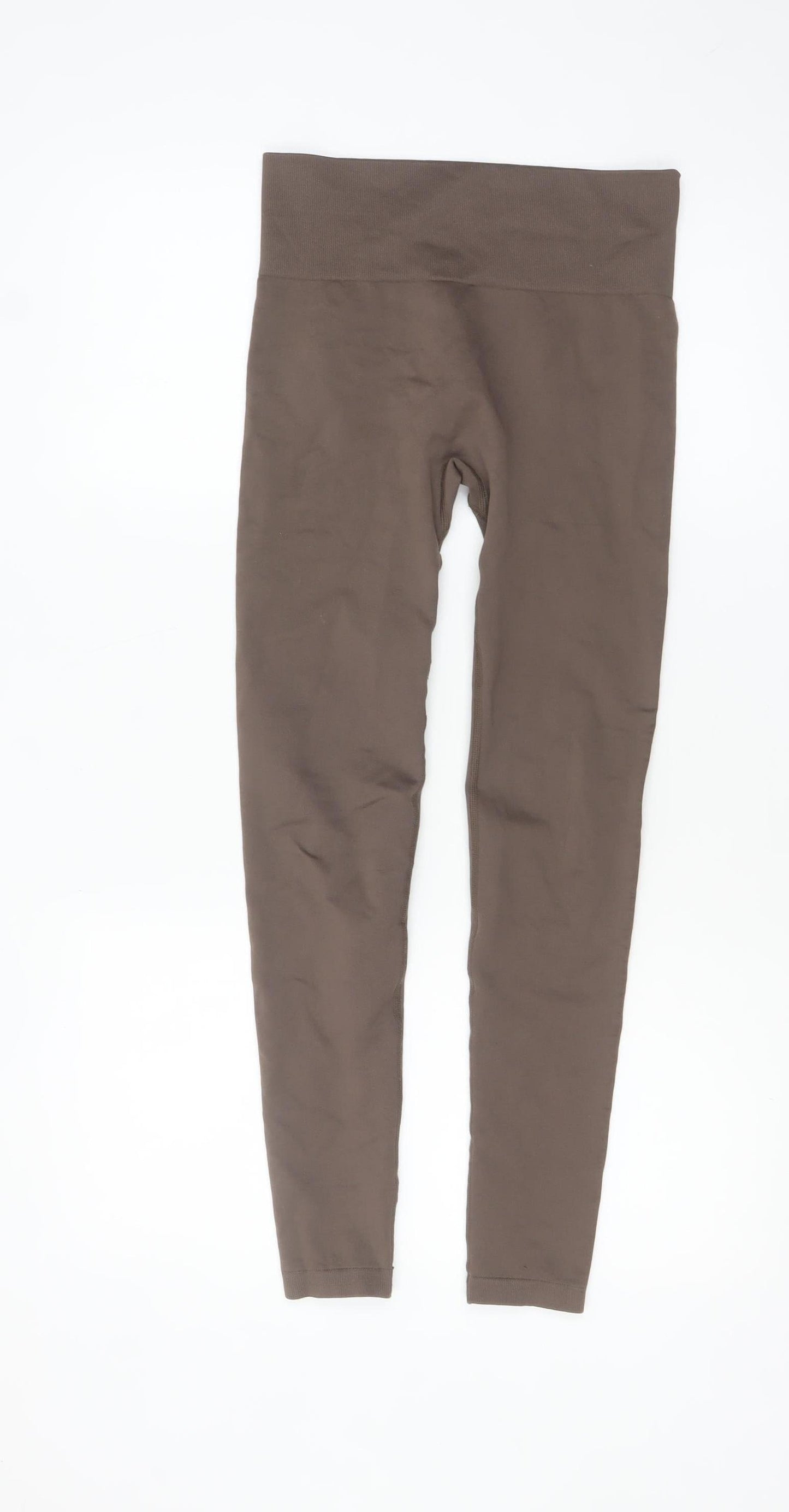 PrettyLittleThing Women Brown Seamless Leggings Size S