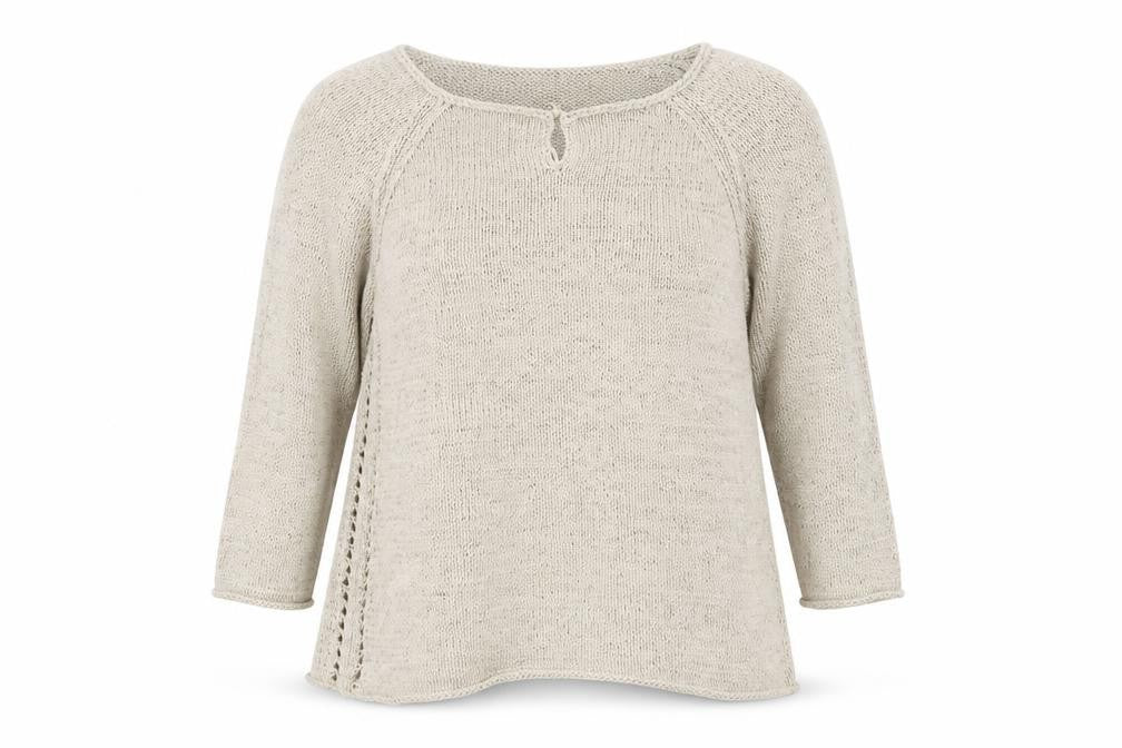 Principles Women’s Beige Boat Neck 3/4 Sleeve Knit Jumper Size 18