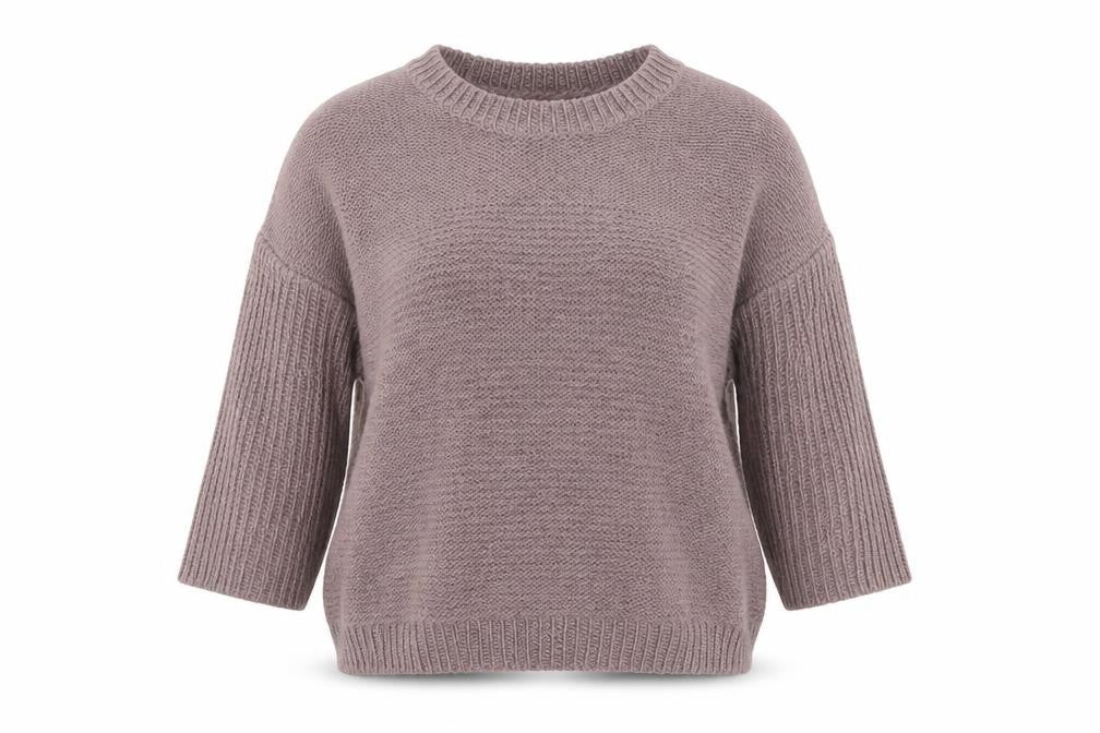 Hotkiss Womens Purple Wool Blend Crew Neck Jumper Size 12