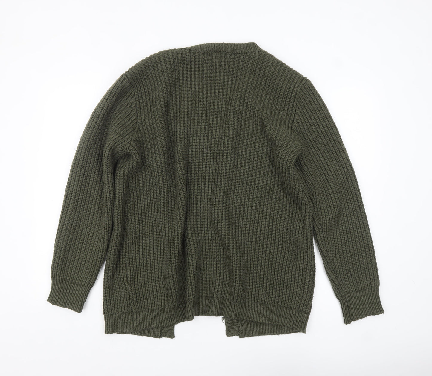 Apricot Women’s Green Long Sleeve Chunky Knit Cardigan Size 12